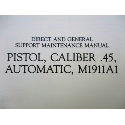 MANUEL TECHNIQUE PISTOL Cal.45 AUTOMATIC M1911A1 (JUNE 1964)