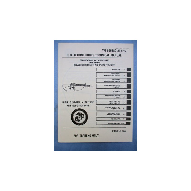 U.S.M.C. TECHNICAL MANUAL OCT.1983
