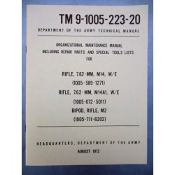 MANUEL TECHNIQUE AUG.1972 RIFLE M14/M14A1/M2