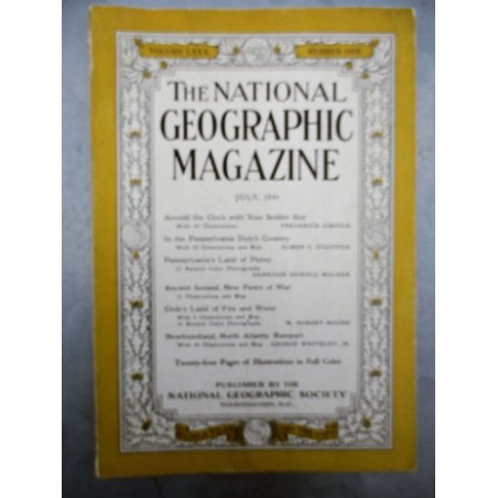 THE NATIONAL GEOGRAPHIC MAGAZINE JULY 1941