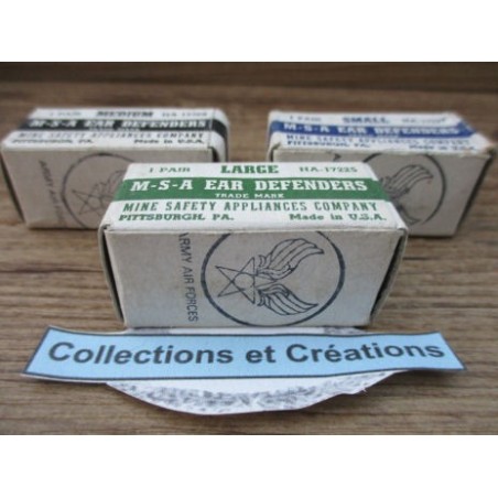 LOT 3 BOITES BOUCHONS OREILLES  USSAF 1941