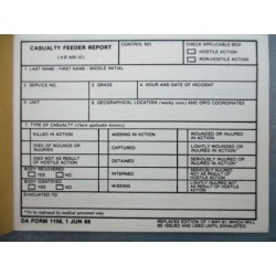 CASUALTY FEEDER REPORT 1 JUNE 1966 (VIETNAM)