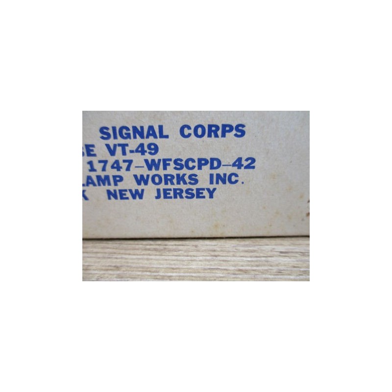 AMPOULE VT-49 US ARMY 1942