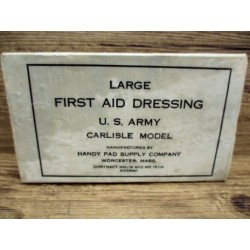 LARGE FIRST AID DRESSING PARAFFINE WW2