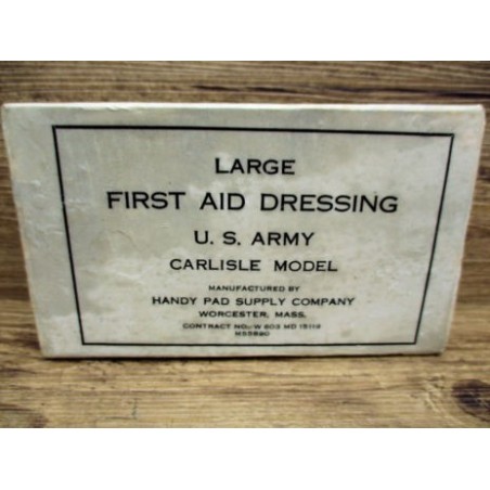 LARGE FIRST AID DRESSING PARAFFINE WW2