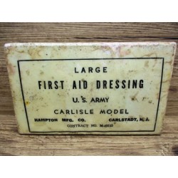 LARGE FIRST AID DRESSING PARAFFINE WW2
