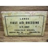 LARGE FIRST AID DRESSING PARAFFINE WW2