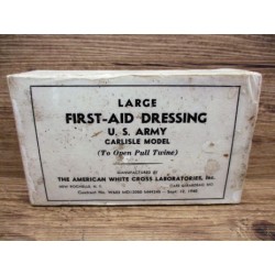 LARGE FIRST AID DRESSING PARAFFINE WW2