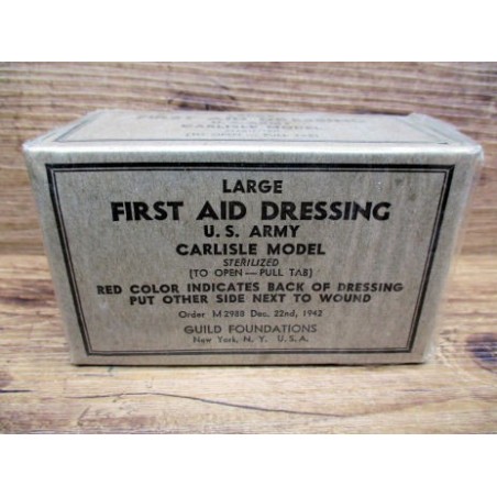 LARGE FIRST AID DRESSIND 22 DEC.1942