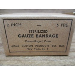 GAUZE BANDAGE 2inchx6yds 1944