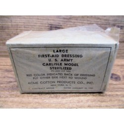 LARGE FIRST AID DRESSING 10 JAN. 1942