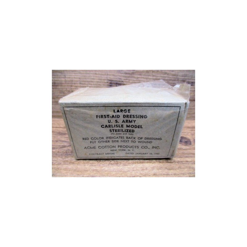 LARGE FIRST AID DRESSING 10 JAN. 1942