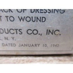 LARGE FIRST AID DRESSING 10 JAN. 1942