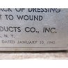 LARGE FIRST AID DRESSING 10 JAN. 1942