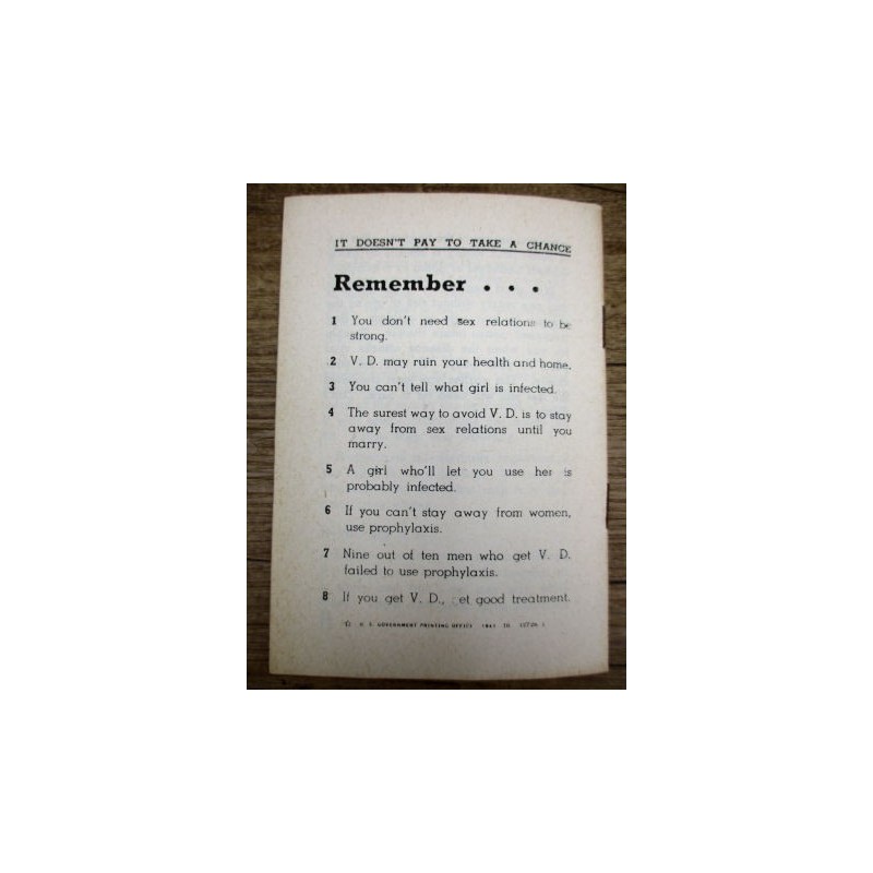 SEX HYGIENE AND VENEREAL DISEASE 1942