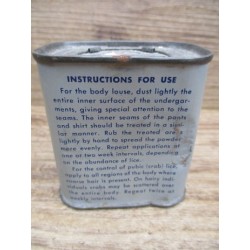INSECTICIDE POWDER FOR BODY CRAWLING INSECTS US WW2