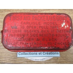 BOITE METALLIQUE FIRST AID RED WW2