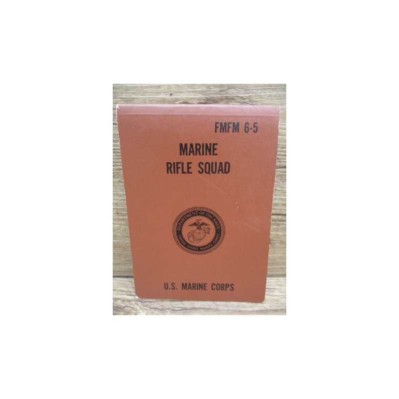 LIVRET USMC MARINE RIFLE SQUAD 1969