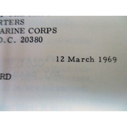 LIVRET USMC MARINE RIFLE SQUAD 1969