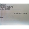 LIVRET USMC MARINE RIFLE SQUAD 1969