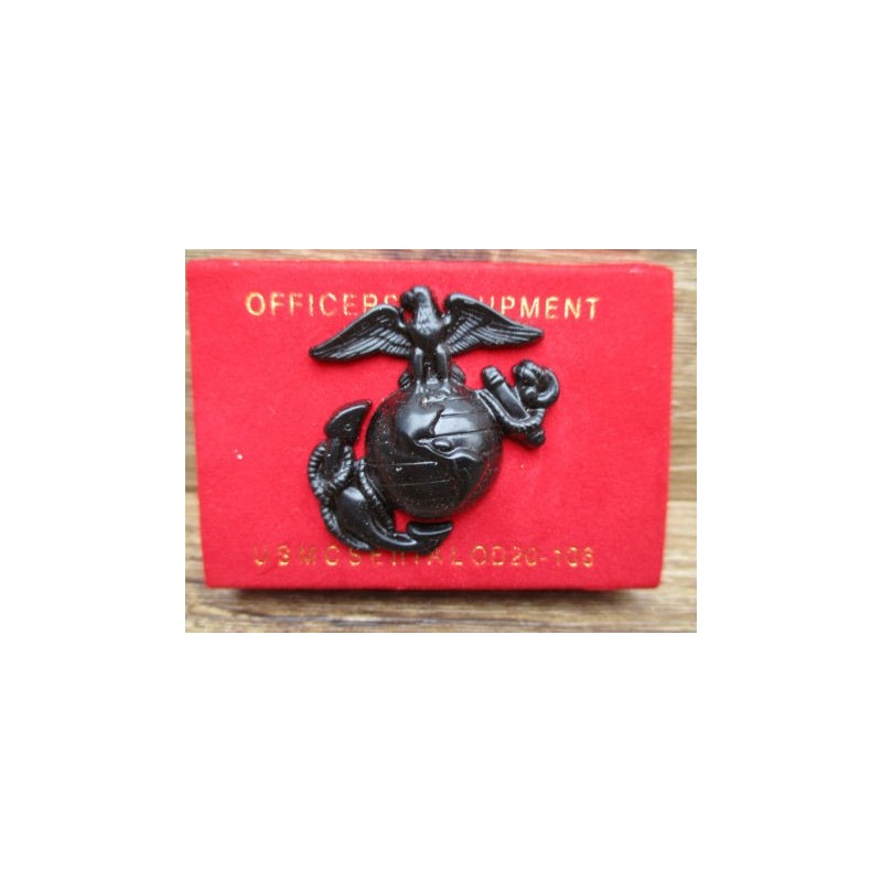 INSIGNE NOIR CHAPEAU USMC