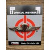 BADGE PARA. USMC ARGENT